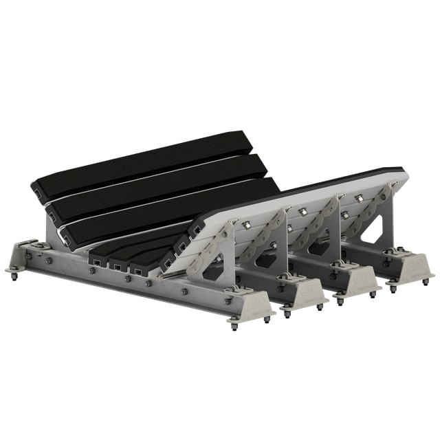 Impact bed outlet conveyor